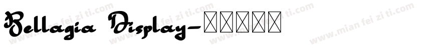 Bellagia Display字体转换